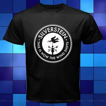 Silverstein Hardcore grupės Logotipas Black T-Shirt Dydis S M L XL 2XL 3XL Marškinėlius Viršūnes Trumpas rankovėmis TEE Marškinėliai