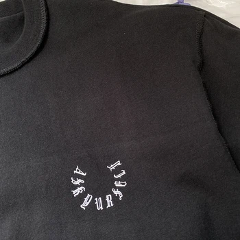 2021 Askyurself T-marškinėliai Vyrams, Moterims, Aukštos Kokybės Atgal Žalias Logotipas Spausdinti Askyurself Tee Negabaritinių Viršūnes Storo Audinio Trumpas Rankovės