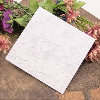 KARŠTO plastiko Juoda gėlė amatų kortelės popieriaus kortelės albumo vestuvių dekoravimas įrašą Įspaudas katalogai