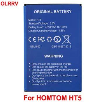 4250mAh Baterija HOMTOM HT5 Batterie Bateria Akumuliatorius AKKU Aukštos Kokybės