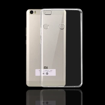 Minkštos TPU Case For Xiaomi Mi Max Mobilųjį Telefoną Aišku, Silikono Apsaugos Dulkėms Kristalų Galinį Dangtelį Caso viso Kūno Rubisafe Coque
