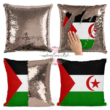 Vakarų Sacharoje Asmeninį užsakymą nuotrauką pagalvę padengti，namų pagalvę grįžtamasis undinė china pagalvės užvalkalą dangtis