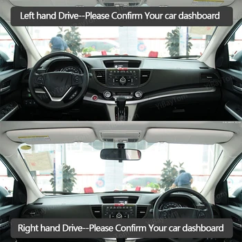 Honda CR-V CR-V CRV RM1 RM3 RM4 2012-2016 Kairę Vairuoti Automobilio prietaisų Skydelio Apima Matinis Atspalvis Pagalvėlė Trinkelėmis Kilimai Priedai