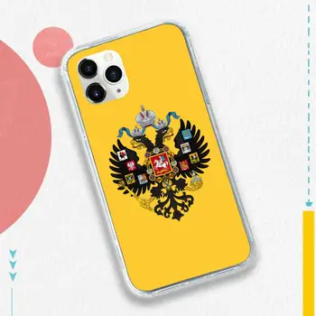 Rusijos vėliavos Simbolis, Emblema, Telefono dėklas skirtas iPhone 11 12 mini pro XS MAX 8 7 6 6S Plus X 5S SE 2020 XR