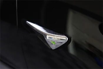 Model3 2021 Automobilių Apdailos Pusės vaizdo Kamera Apsaugos Dangtelis Tesla Model 3 X S Y Lipdukai, Auto Reikmenys 2VNT/Komplektas Apsauginiai Dangteliai