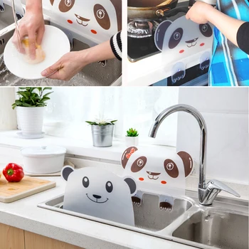 Stabdžių Vandens Purslų Pertvara Valdyba Vandens Guard Šļakstēties Virtuvės Gyvis Kriaukle Įrankis Mielas Panda CLH@8