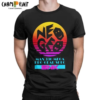 Neo-Geo SNK Vyrų T Shirts Nuostabus Tee Marškinėliai trumpomis Rankovėmis O Kaklo Marškinėliai Medvilnė, Dovanų Idėjos, Topai