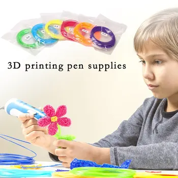 3D Spausdintuvas Gijų 10 Metrų 20 spalvų 3D Spausdinimo Pen Plastiko, Siūlų, Vielos 1.75 mm Spausdintuvo eksploatacinių medžiagų 3D Rašiklis, Kaitinamosios PLA