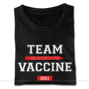 Komanda Vakcina Vakcinuoti Pro Marškinius 3XL Vyrų Paprasto Dizaino Tee Marškinėliai