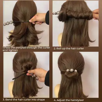 Tingus Gėlių Staigius Moterų Formos Pin Metalo Žiburių Įrašą Plaukų Segtukai Imituoti Perlas Vestuvių Tiara Plaukų Aksesuarai Vestuvių