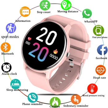 2021 Naujas Moterų Smart Watch Vyrų Vandeniui Realaus laiko Orų Prognozė Širdies ritmas, Kraujo Spaudimas Sporto Smart Watch Žmogus 