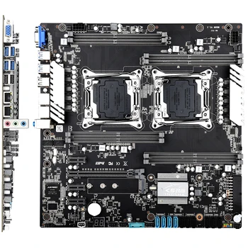 JINGSHA X99 Dual CPU pagrindinėse plokštėse Rinkinys Lizdas Xeon LGA 2011-3 su 2*E5 2620V3 Dual Gigabit Ethernet VGA USB3.0 SATA3.0 NVMe M. 2
