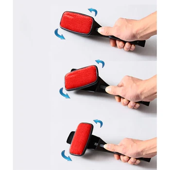 Nešiojamų Korp Teptuku Valiklis Pasukti Drabužių Šepečiu Anti-static Kailio Dulkių Plaukų Lako Teptukas, skirtas Sofa-lova, Drabužių Augintiniai
