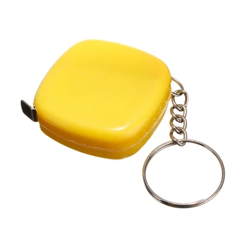 1 VNT Kūrybos Bagažo Valdovas Juosta Vaikai Aukštis Priemonė Key Chain Mini Pocket Traukti Metrinių 1m paketų prižiūrėtojų raktinę Pultelio Spalva Atsitiktinis