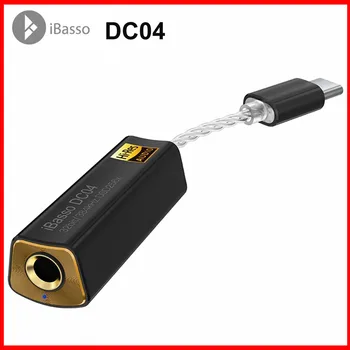 IBasso DC04 Dekodavimo Amp Tipo c iki 4,4 mm Mobiliojo Telefono Lossless HiFi Ausinės ausinės Garso Dekodavimo laidinis
