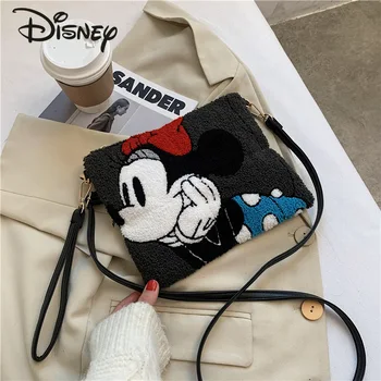 Disney Mickey Mouse Ponios Vieną petį Krepšys Mados Atsitiktinis Užtrauktukas Multi-funkcija Didelės talpos Pu Vertus Kosmetikos Krepšys