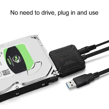 Naujos USB 3.0 Prie SATA 2.5 3.5 Kabelis Sata Į USB Adapteris Konvertuoti Laidai palaiko 2.5/3.5 Colių Išorinį WD SSD HDD Kietojo Disko Adapteris