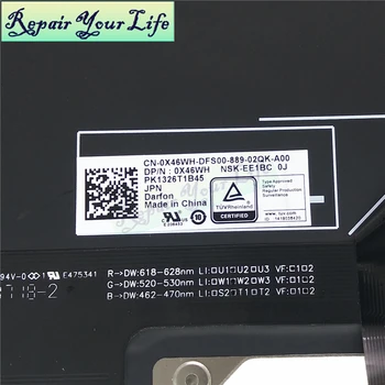 Nešiojamojo kompiuterio klaviatūra Dell Alienware 17 M17 R4 R5 P31E JP Japonijos juoda NSK-EE1BC KN-0X46WH DFS00 PK1326T1B45 apšvietimu priedai
