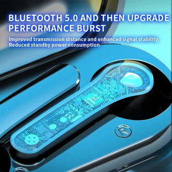 TWS Ausinės Bluetooth Su Įkrovimo Lauke Belaidės Ausinės 9D Stereo Sporto Vandeniui Žaidimas Ausinės Bluetooth Su Mikrofonu
