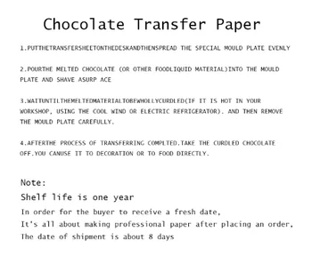 10vnt/20Pcs Multi-Pattern Maisto Perkėlimo Popierius Šokolado Perkėlimo Popierius Kepimo 