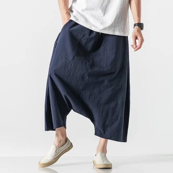 2020 Vyrų Pločio Kojų Kelnės Harajuku Stilius Kietas Pants Mens Atsitiktinis Laisvas Kelnes Vyrų Negabaritinių Streetwear Bėgimo Kelnes M-5XL