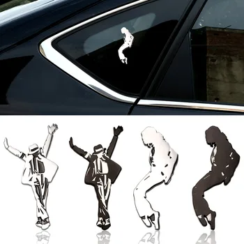 Automobilio Stilius metalo apdaila ženklu, Proginių Michael Jackson asmenybės apdailos lipdukai stereo automobilių lipdukai priedai