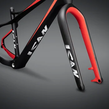 26er anglies riebalų dviračio rėmo 197mm galiniai vietos riebalų dviračio rėmas anglies UD matinis Raudonos spalvos su ašgali prekės 17/19 cm SN02