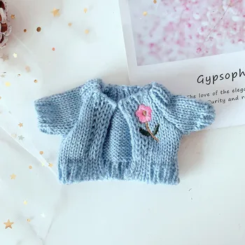 20cm Baby Doll Pliušinis Lėlės Drabužius Mielas Megztas megztinis Skrybėlę Įdaryti Žaislas Lėlės Priedai Korėja Kpop EXO Idol 