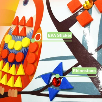 5VNT/Set 3D Vaikams EVA Lipni Mozaikos Dėlionė 