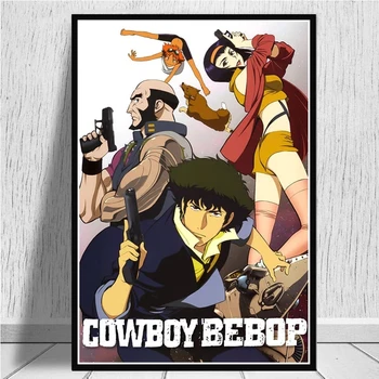 Drobė HD Spausdinti Cowboy Bebop Anime Plakatas Sienos Meno Modernių Namų Apdailos, Dažymo, Modulinės Nuotrauką, meno Kūrinį Už Kambarį