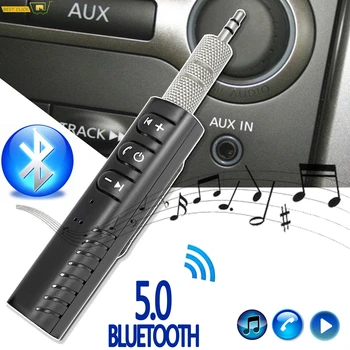 Bluetooth 5.0 Automobilių Muzika Audio Aux Ausinių Imtuvu, 3.5 mm Lizdas Belaidžio ryšio Adapteris, skirtas 