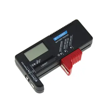 Skaitmeninis Akumuliatoriaus Testeris Detektorius Gebėjimų Diagnostinis Įrankis Volt Tikrintuvas skirtas AAA, AA, C, D, 9V 1,5 V Mygtuką Cell Baterija BT-168