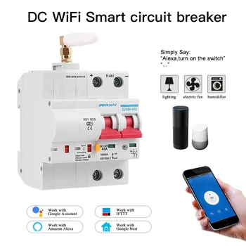 WiFi DC Smart jungtuvo trumpojo jungimo, perkrovos apsauga, Alexa, google namo Smart Home
