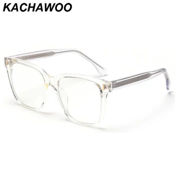 Kachawoo aikštėje optiniai akinių rėmeliai vyrų didelis mados akiniai tr90 moterų apdailos acetatas skaidrus leopard pilka korėjos