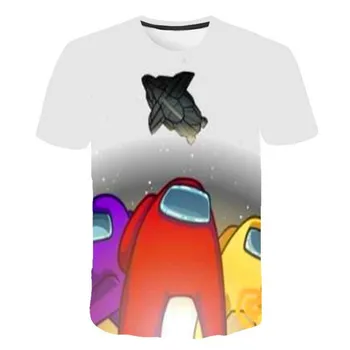 2021 naujų karšto pardavimo tėvų-vaikų pramogos 3DT t-shirt hip-hop kawaii naujas žaidimas tarp mūsų t-shirt vaikams vasarą cartoon t-shirt imposter g