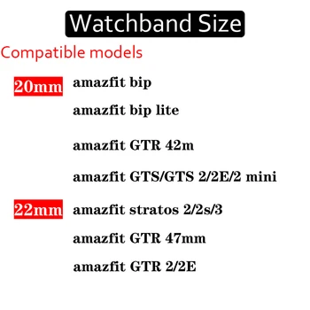20mm/22mm Nailono Elastingas Dirželis Amazfit Pvp/Pvp Lite /GTS 2 2e watchband VTR 42mm 47mm 2 Solo Linijos Apyrankę Žiūrėti Priedai