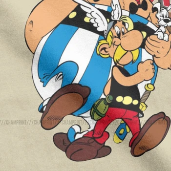 Asteriksas Ir Obeliksas vyriški Marškinėliai Getafix prancūzijos Animacinių filmų, Komiksų Komedija Dogmatix Tee Marškinėliai trumpomis Rankovėmis T-Shirt Medvilnės 4XL 5XL 6XL
