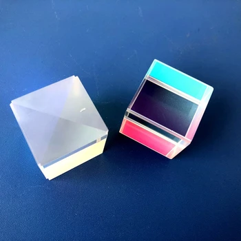12.7*12.7*12.7 mm CMY Regos Prizmę Kubo, Multi-Color Optinio Stiklo Prizmę, RGB Sklaidos Prizmę X-Cube Fizikos ir Apdaila