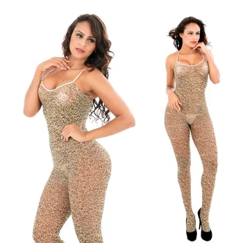 Laukinis Leopardas Seksualus Petnešos Bodysuit Sleepwear Moterų Erotinis Apatinis Trikotažas Spausdinti Bodystockings Siamo Kūno Kojinę Porno Kraujavimas Iš Apatiniai