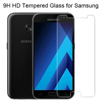 9H Grūdintas Stiklas Samsung Galaxy S5 S6 S7 Stiklo Screen Protector HD skaidri Plėvelė Samsung A3 A5 2016 J5 J7 2017 Stiklo