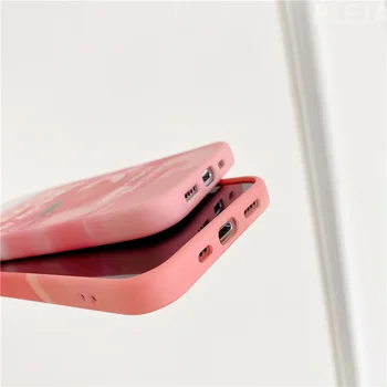 Mielas Sulčių Persikų Gėrimas, Minkšta Rausva Telefono dėklas skirtas iPhone 12 mini Pro 11 Max 7 8 Plus X XR XS Max SE 2020 Padengti Minkštos Silikono Atvejais