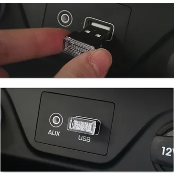 2021 Automobilių Dekoratyvinis LED Lempa USB Šviesos Mazda 3 6 CX-5 323 5 CX5 2 626 MX5 Už Skoda Octavia A5 A7 2 1 Greito Fabia 1 2 Puikus