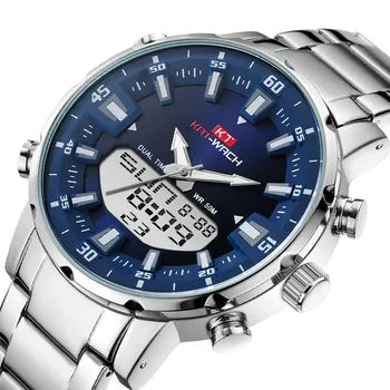 KAT-WACH Top Brand Vyrai Žiūrėti Vandeniui Sporto Skaitmeniniai Laikrodžiai Vyrams, LED Plieno Karinės Kvarciniai Laikrodžių Vyrams Laikrodis Relogio