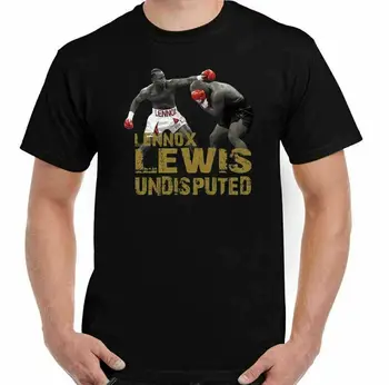 Sunkiasvoris Bokso Čempionas Mike Tyson VS Lennox Lewis T-Shirt. Vasaros Medvilnės trumpomis Rankovėmis O-Neck T Shirt Mens Naujas S-3XL
