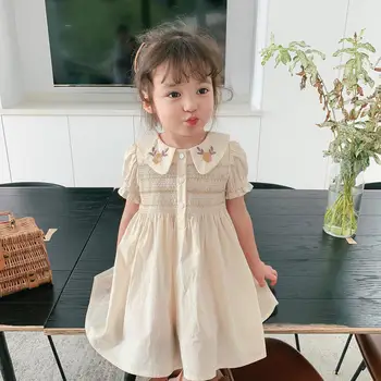 Vaikų Vasaros Drabužių 2021 Naujų Užsienio stiliaus Grynasis Plonos Gėlių Princesė Suknelė