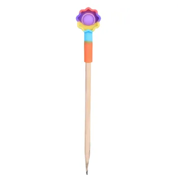 Išpakuokite popit pen padengti Mini Paprasta Dimple Jutimo Fidget Žaislas Rašiklio Dangtelį Padengti Slėgio ribojimo Montessori Antistress Brinquedos