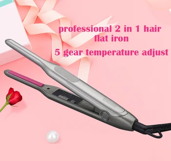 Mini Plaukų ištiesinimo priemonės, Plaukų Geležies Unisex Trumpų Plaukų Pieštuku Hair Curler Plona Plokštelė Barzda Butas Geležies Kelionės Geležies L1