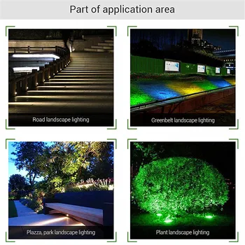 Milight FUTC04 6W RGB+BMT Smart LED Sodas Šviesos Miboxer 15W Lempa 25W AC 100v~240V Lauko Žalios erdvės/Parkas/Kelių Apdaila