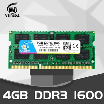 Laptop DDR3 ram 4gb 8gb 1600NHz 1,5 V PC3-12800 So-dimm Ram Suderinama ddr3 1333 PC3-10600 ddr 3 204pin