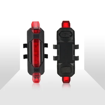 USB Įkrovimo LED Dviračio Žibintas atsparus Vandeniui Dviračių Šviesos MTB Kelių Dviračių Priedai Galinis Žibintas Dviračių Saugos Įspėjimas užpakalinis žibintas